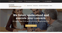 Desktop Screenshot of hanselawfirm.com